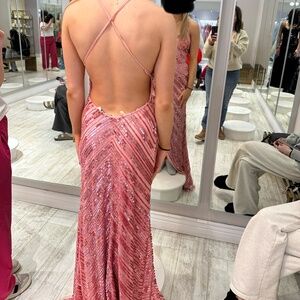 Full length sequins formal dress size 0